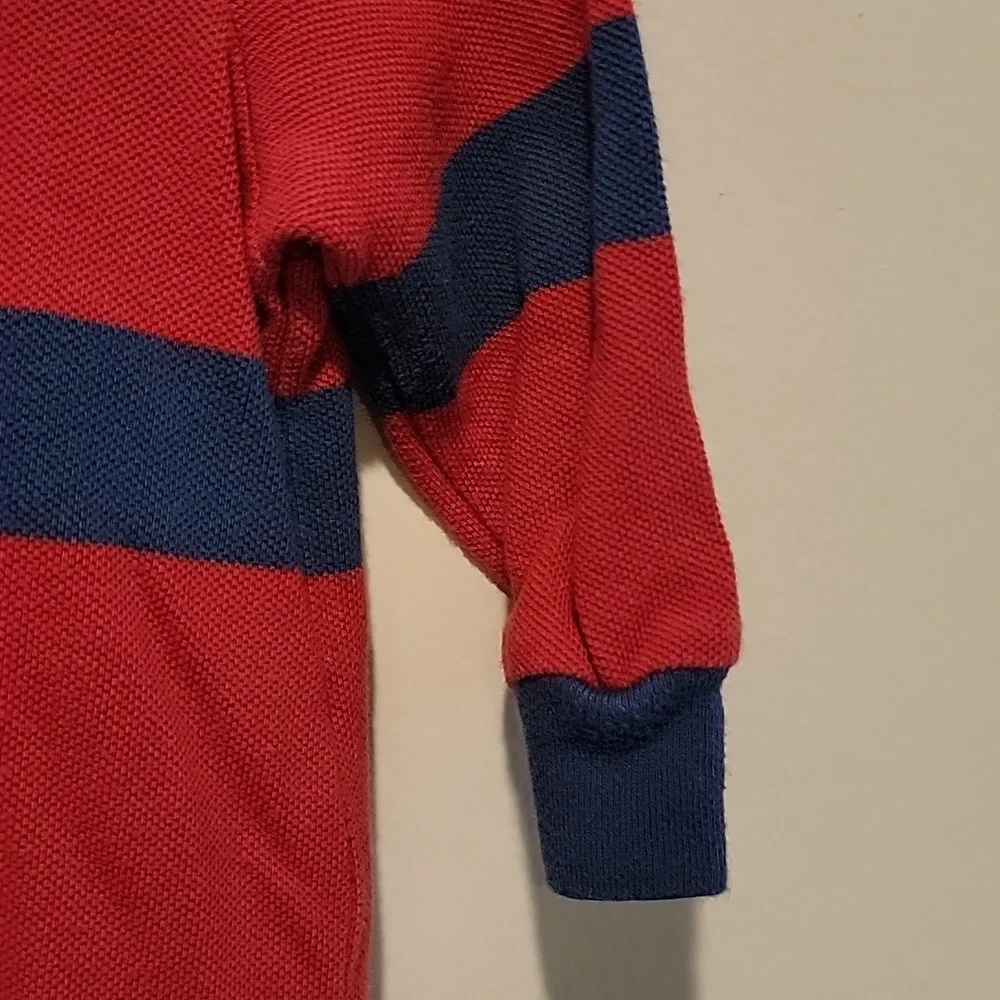 Polo Ralph Lauren white red and blue stripe hoodie 9 months 9 mos baby boy